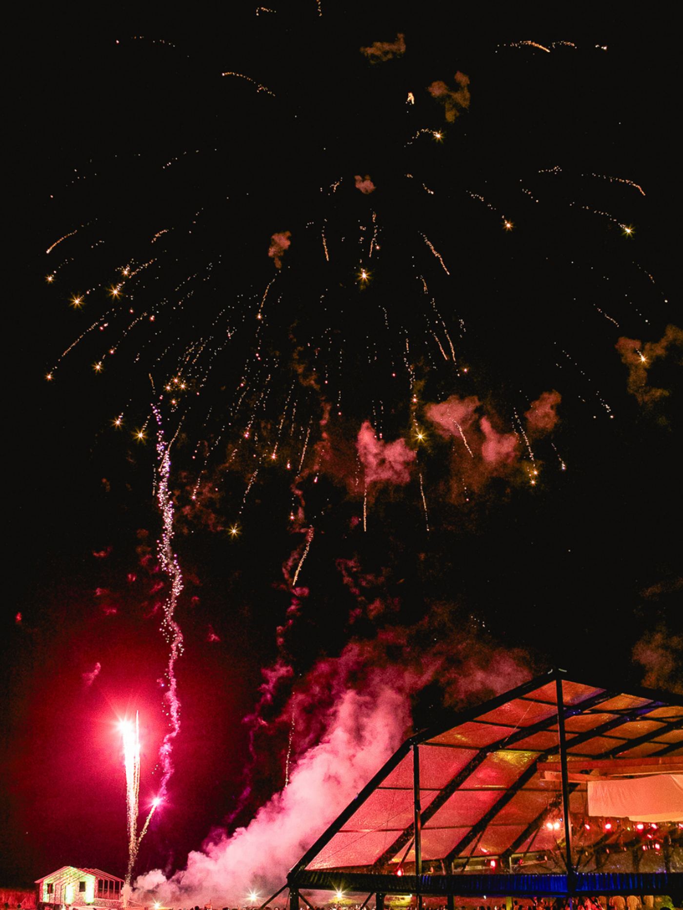 Fogos de artifício na virada do ano